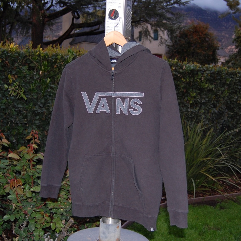 Black Vans zip-up hoodie